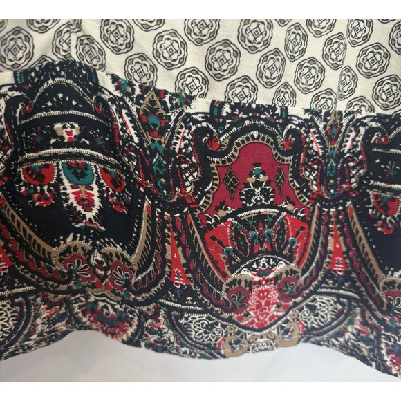 Umgee USA Embroidered Oversized Mini Dress Size XL Cover Up Boho Beach Resort - Picture 10 of 13